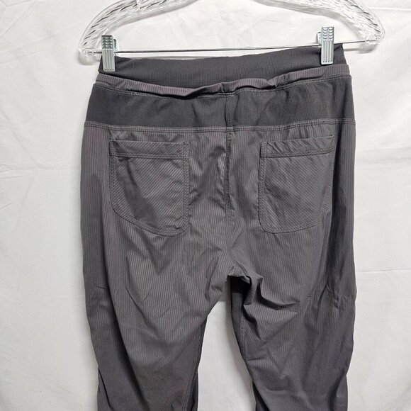 Lululemon Athletica Women Crop Pants Size 8 Gray Drawstring Waist - Picture 6 of 14